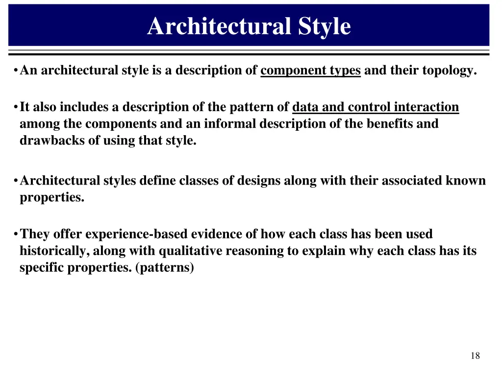 architectural style