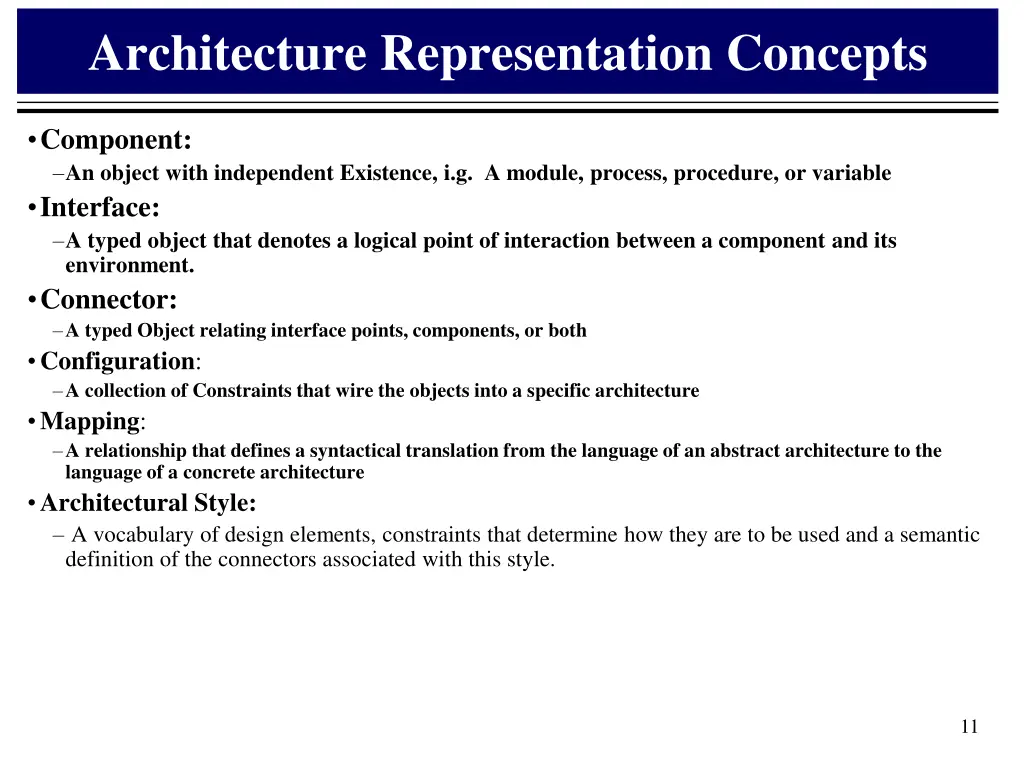 architecture representation concepts