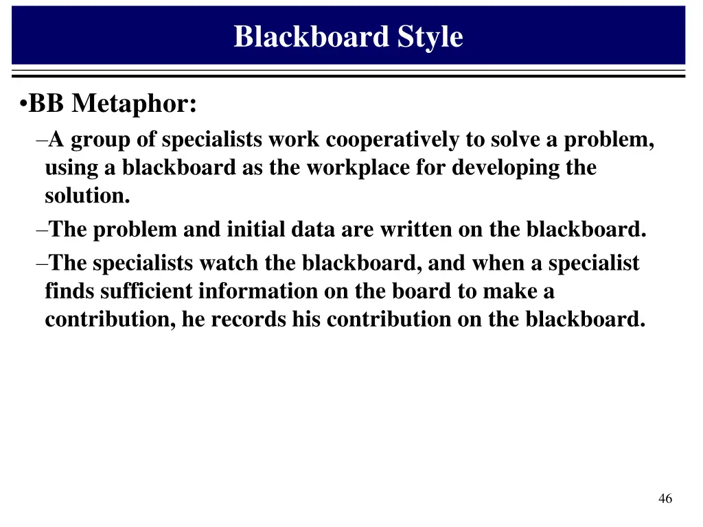 blackboard style