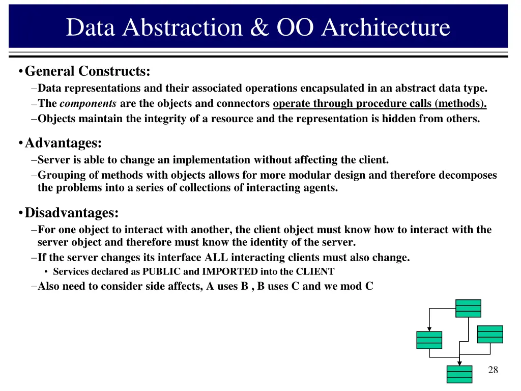 data abstraction oo architecture