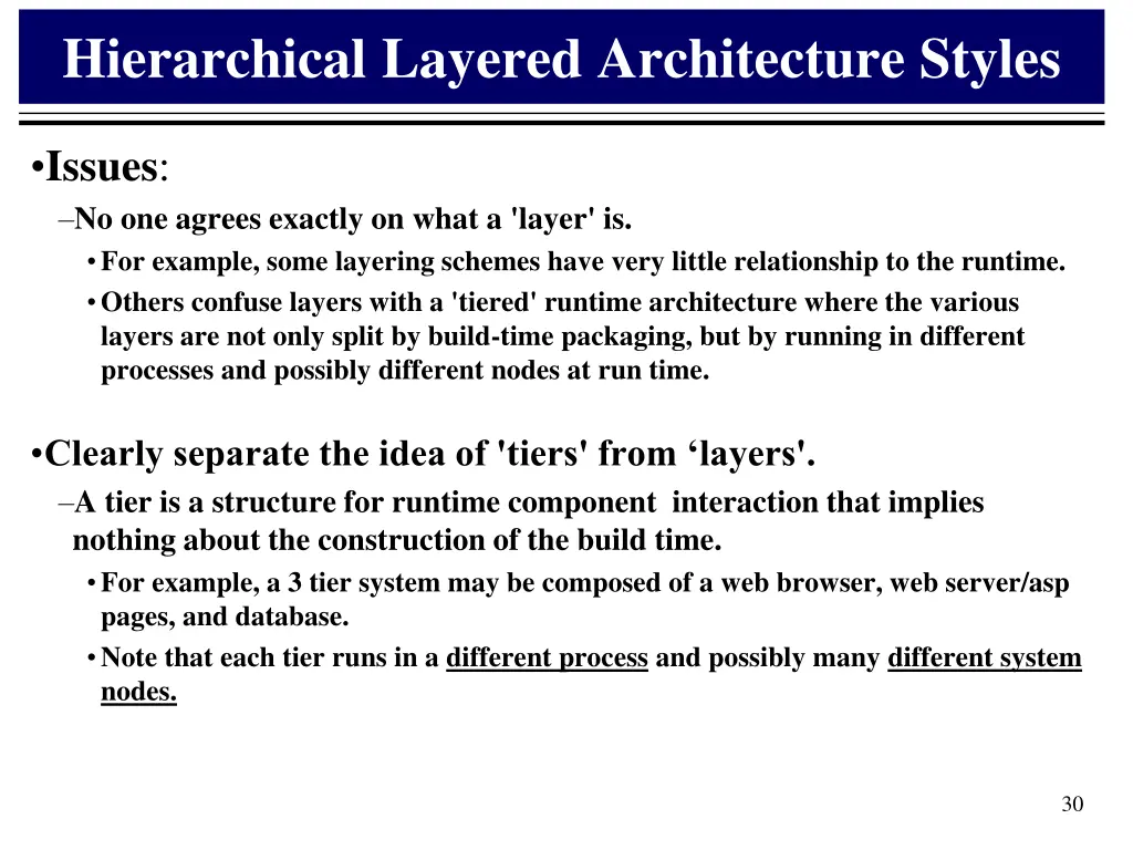 hierarchical layered architecture styles 1