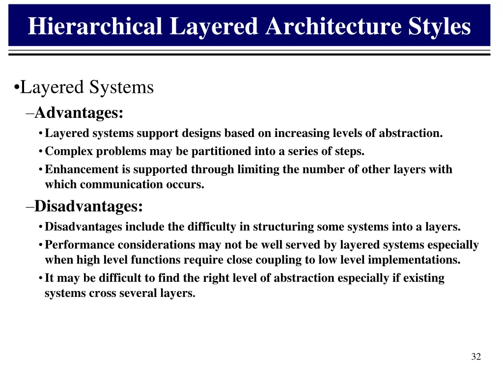 hierarchical layered architecture styles 3