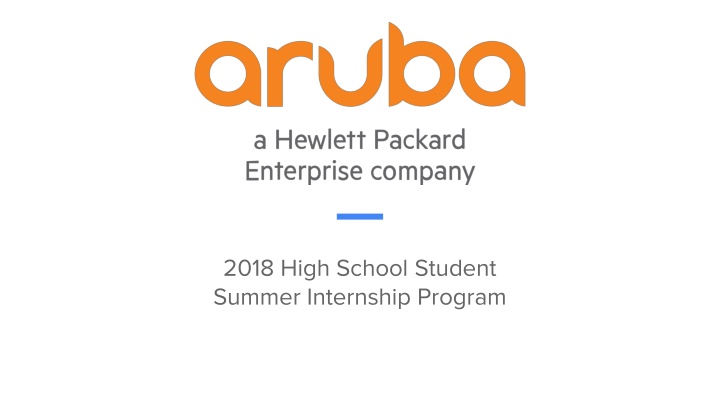 2018 high school student summer internship program
