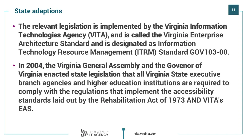 state adaptions