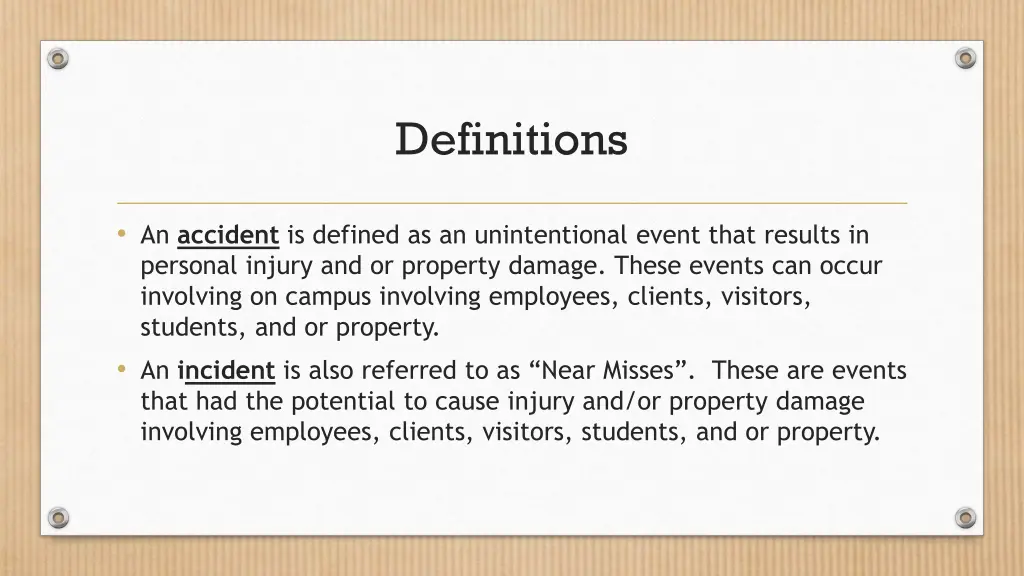 definitions