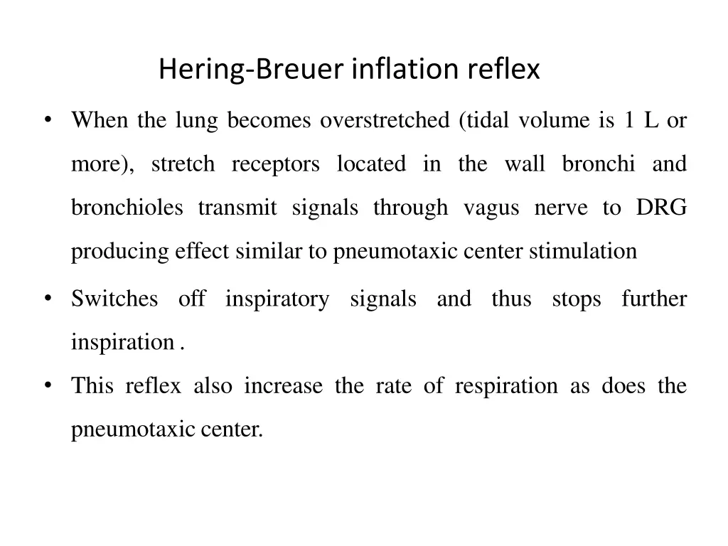 hering breuer inflation reflex