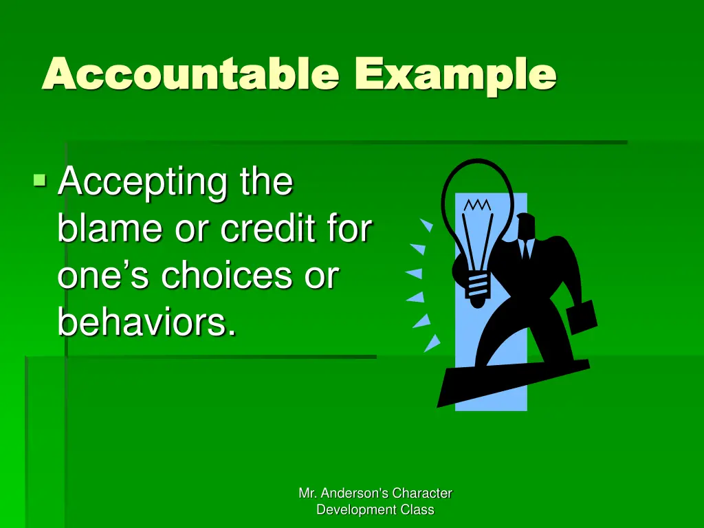 accountable example accountable example
