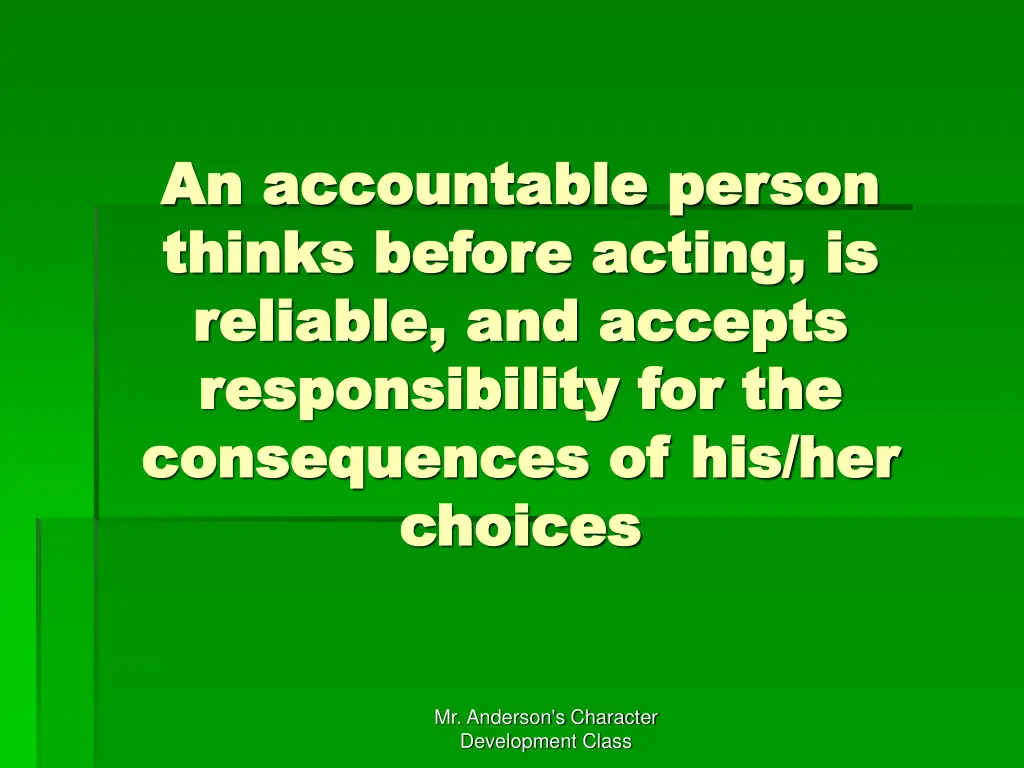 an accountable person an accountable person