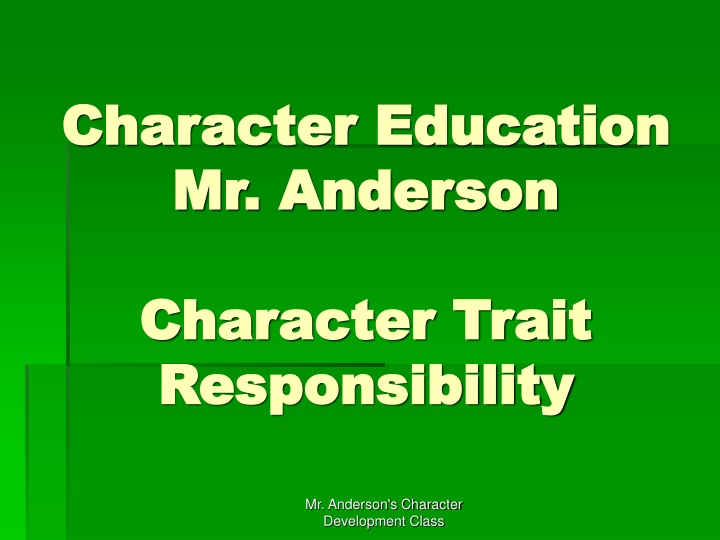 character education character education