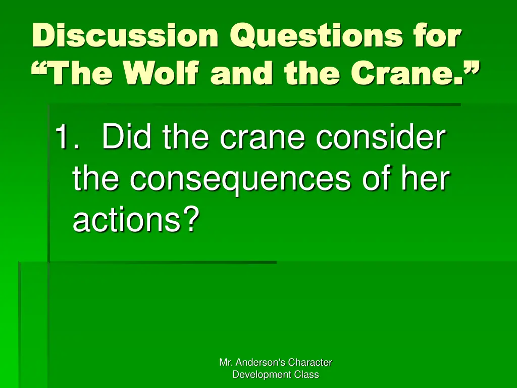 discussion questions for discussion questions