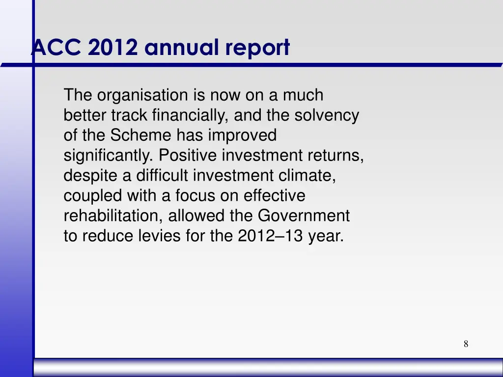 acc 2012 annual report