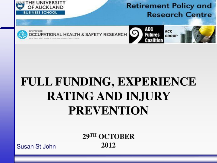 full funding experience rating and injury