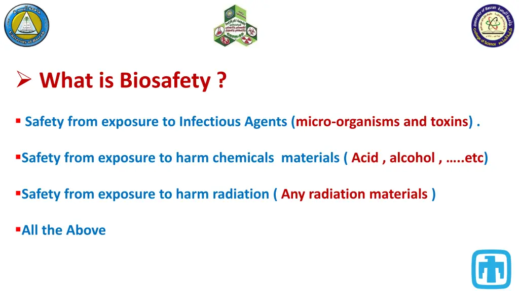 what is biosafety