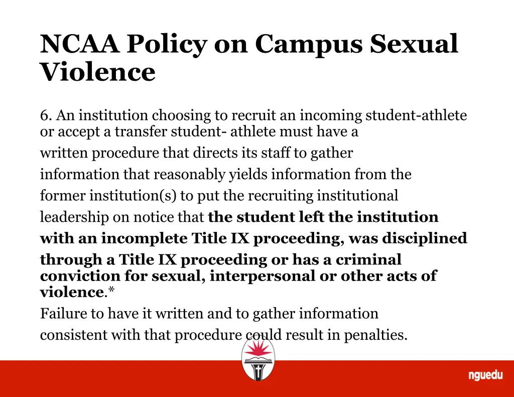 ncaa policy on campus sexual violence 4