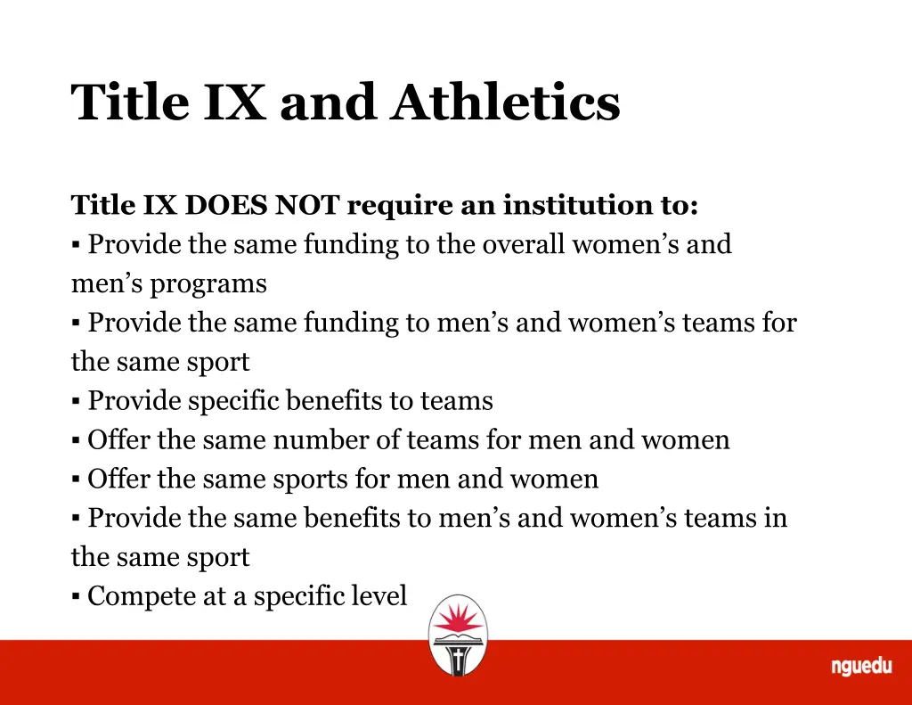 title ix and athletics 1