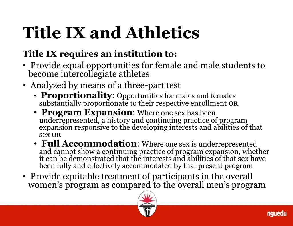title ix and athletics