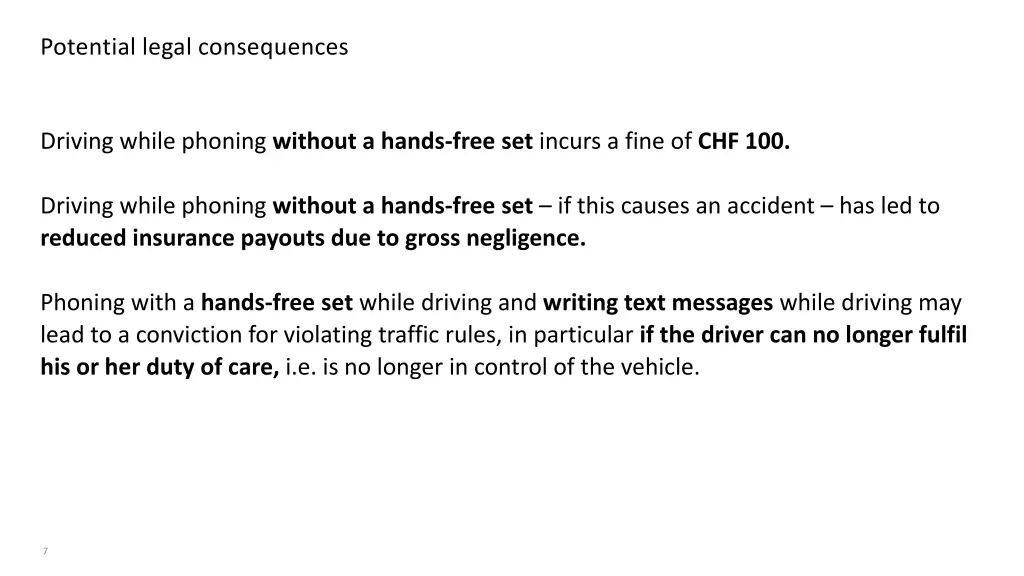 potential legal consequences