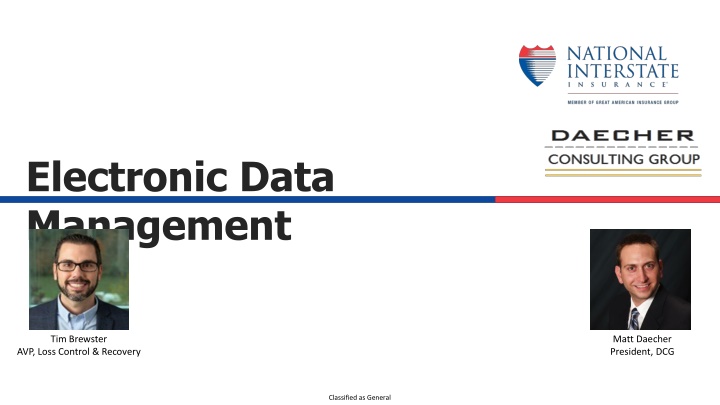electronic data management