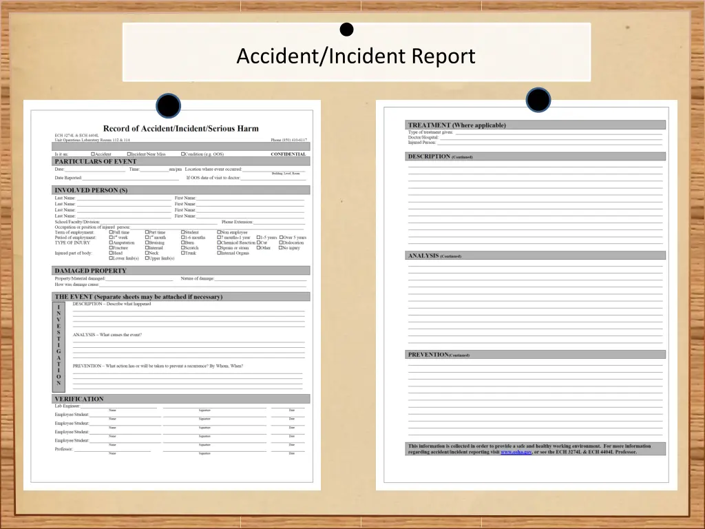 accident incident report