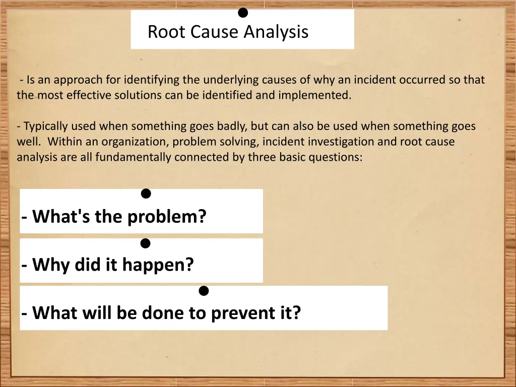 root cause analysis 1