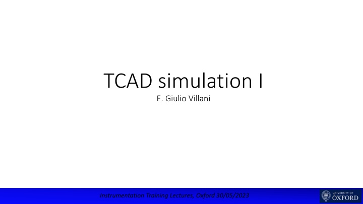 tcad simulation i e giulio villani