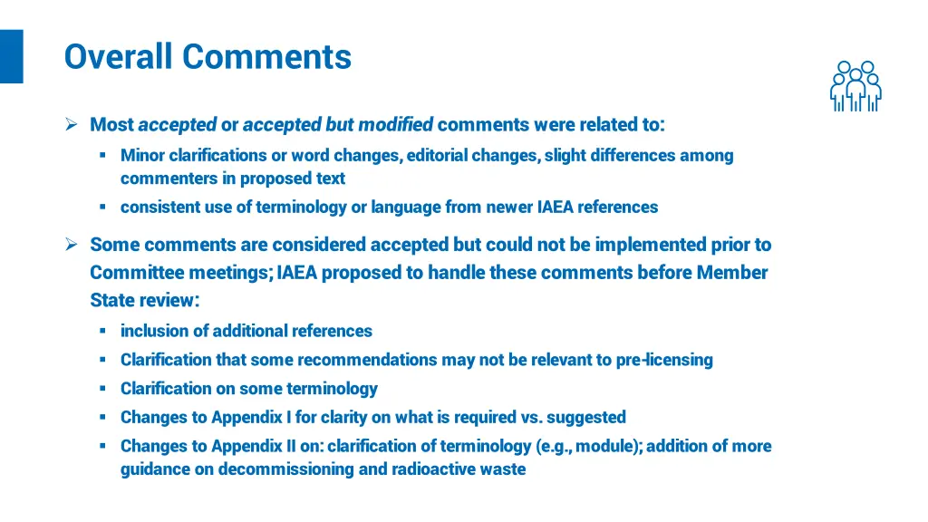 overall comments
