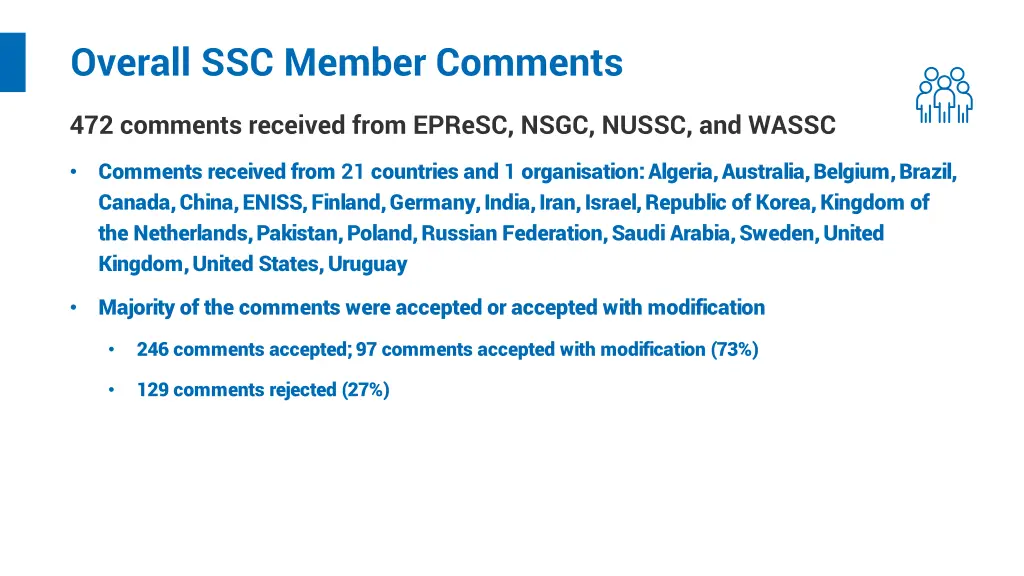 overall ssc member comments
