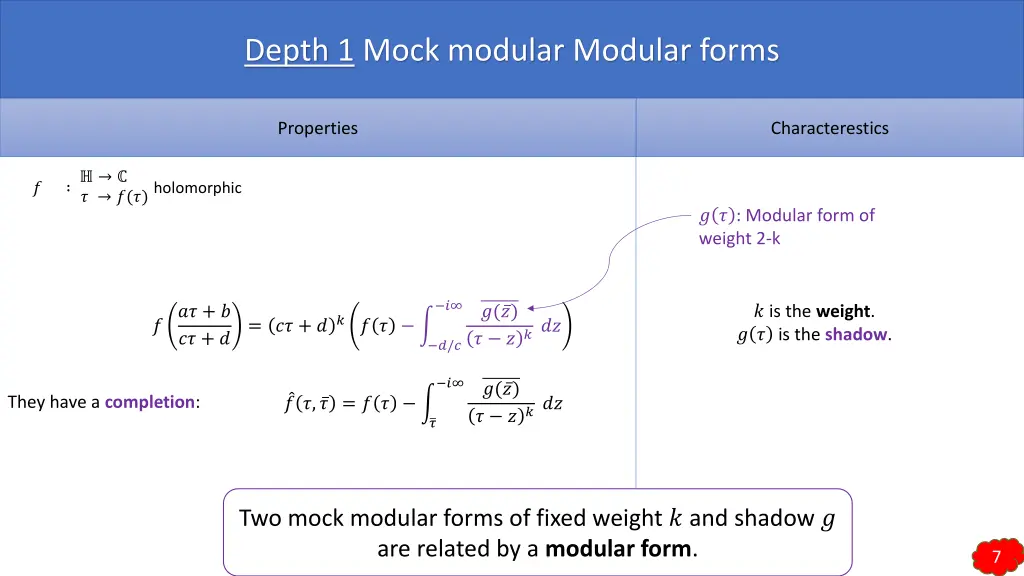 depth 1 mock modular modular forms