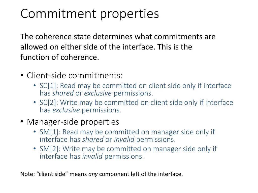 commitment properties