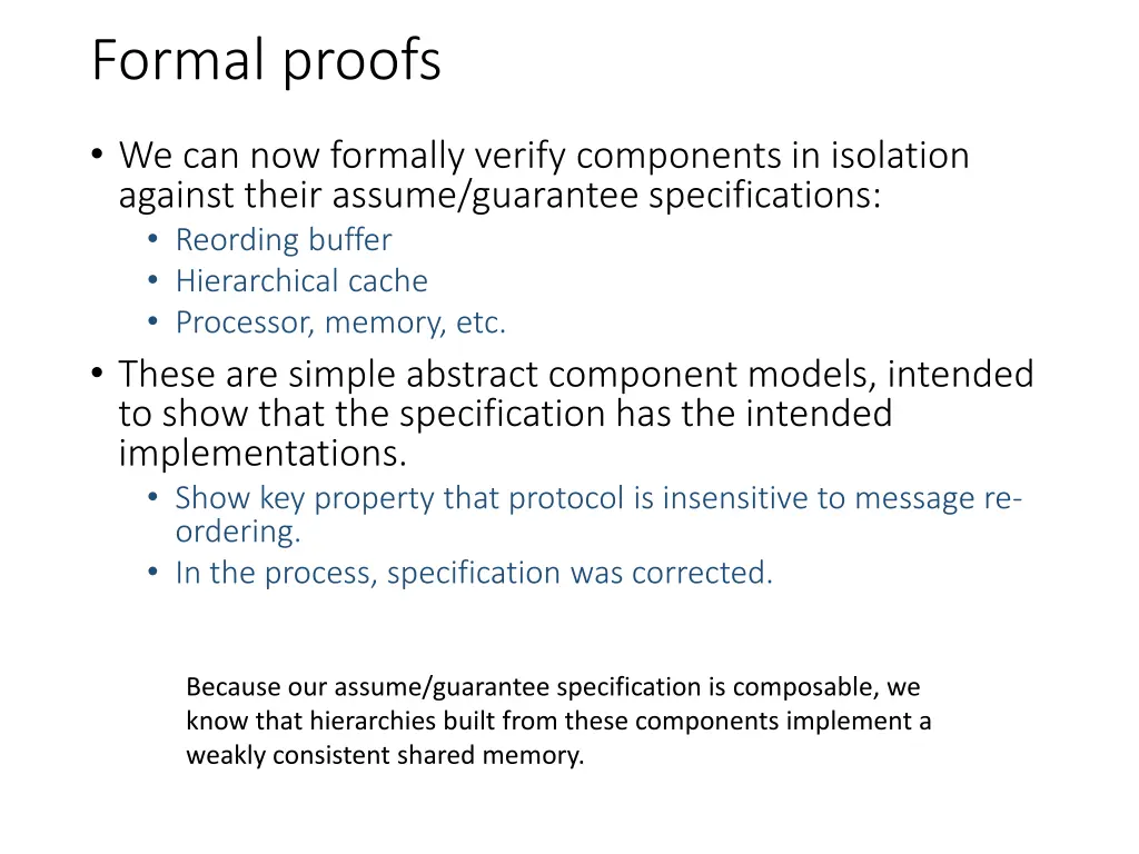 formal proofs