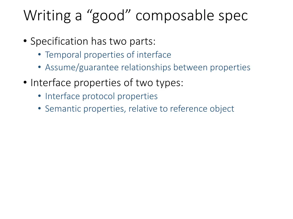 writing a good composable spec