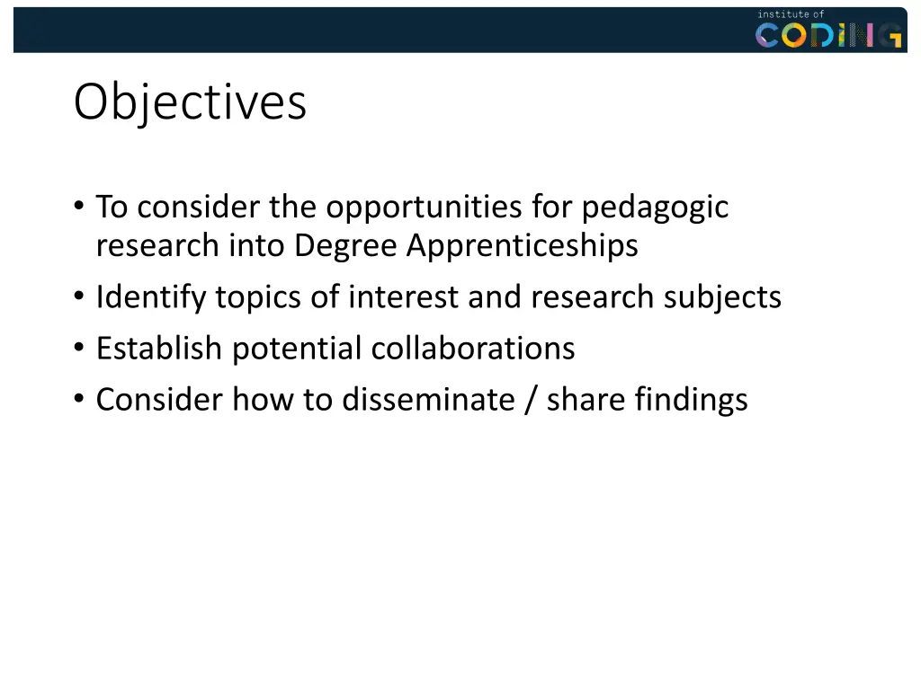 objectives