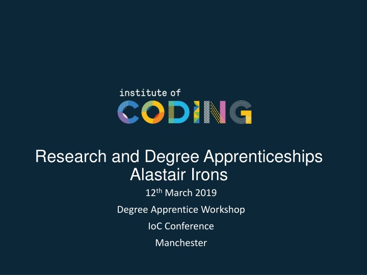 research and degree apprenticeships alastair