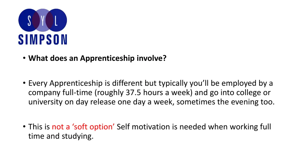 what does an apprenticeship involve