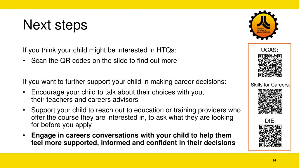 next steps