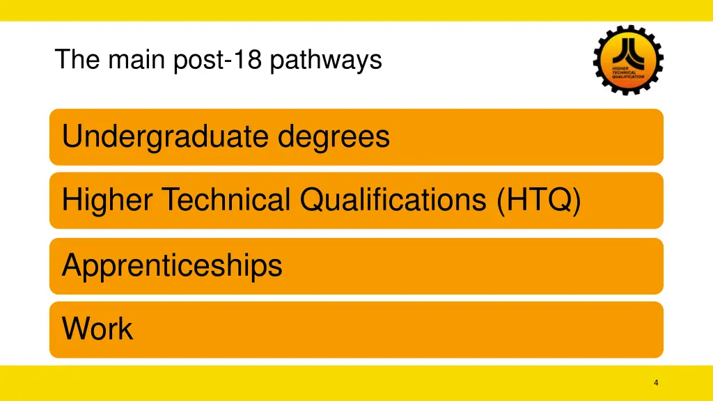 the main post 18 pathways