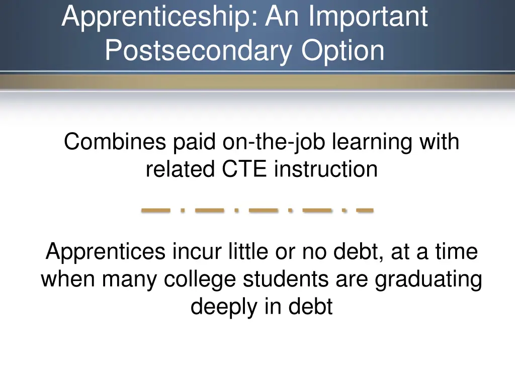 apprenticeship an important postsecondary option