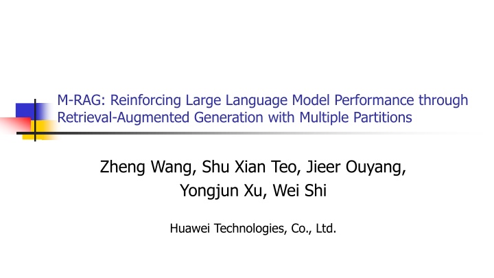 m rag reinforcing large language model
