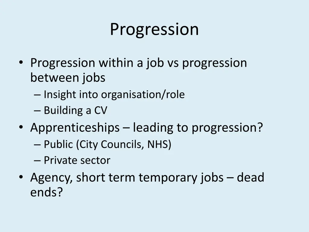 progression 2