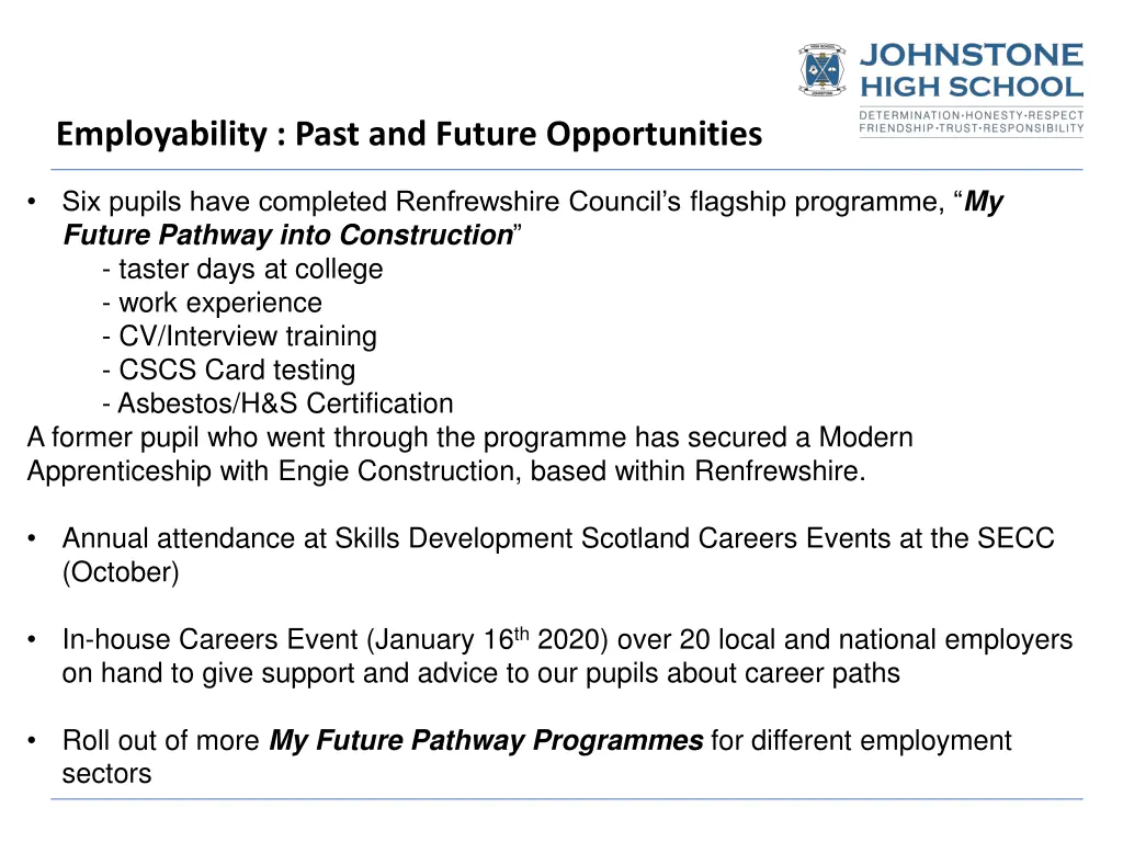 employability past and future opportunities