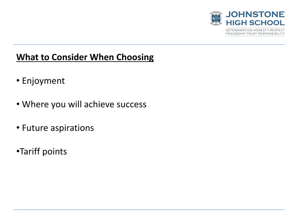 what to consider when choosing