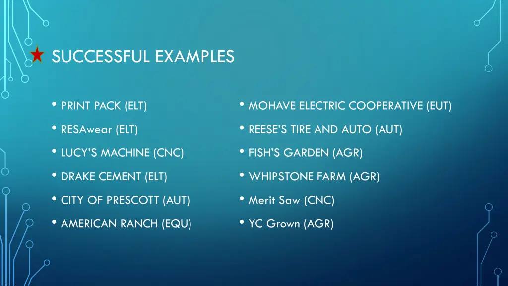 successful examples