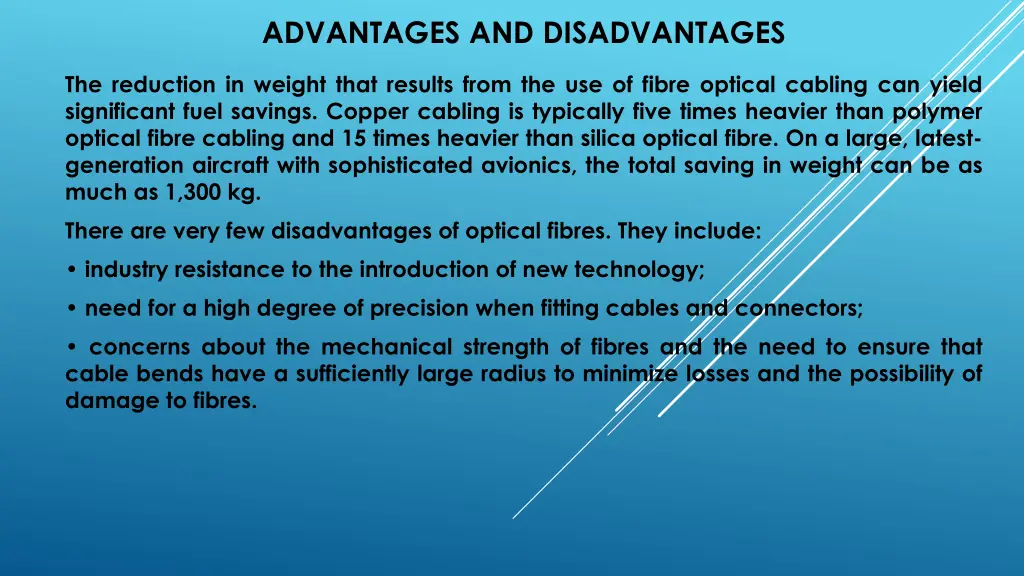 advantages and disadvantages 1