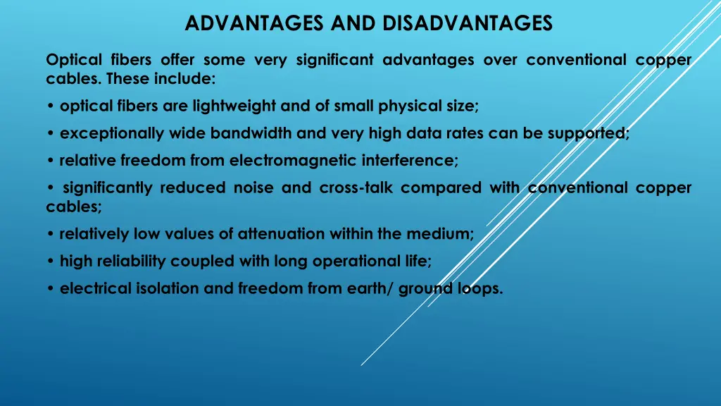 advantages and disadvantages