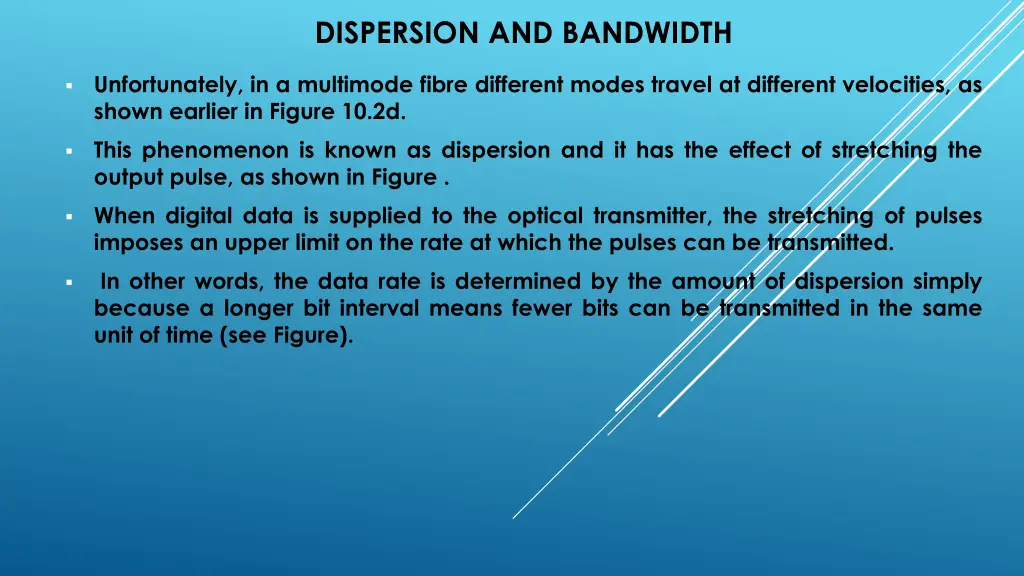 dispersion and bandwidth 1