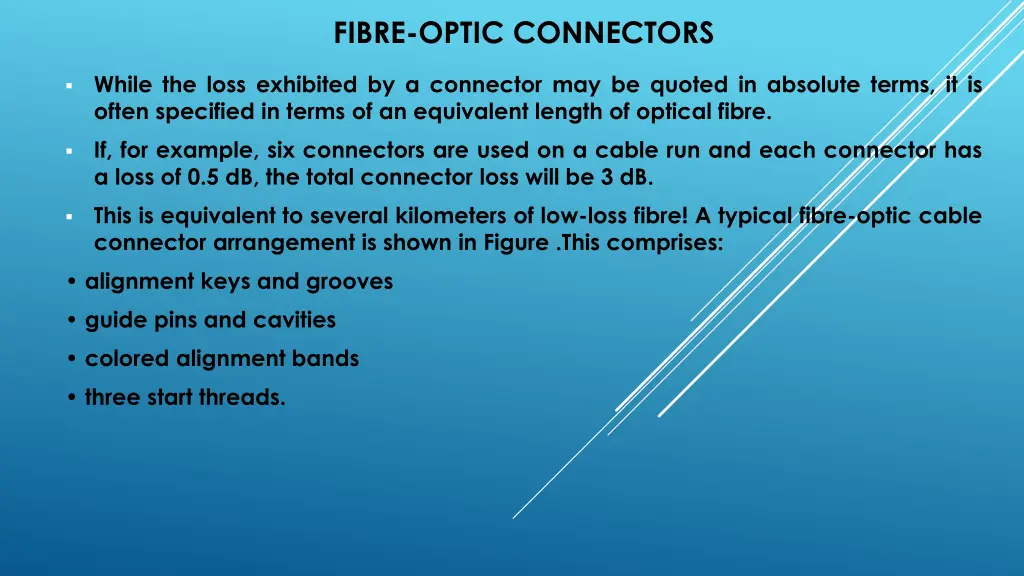 fibre optic connectors 1