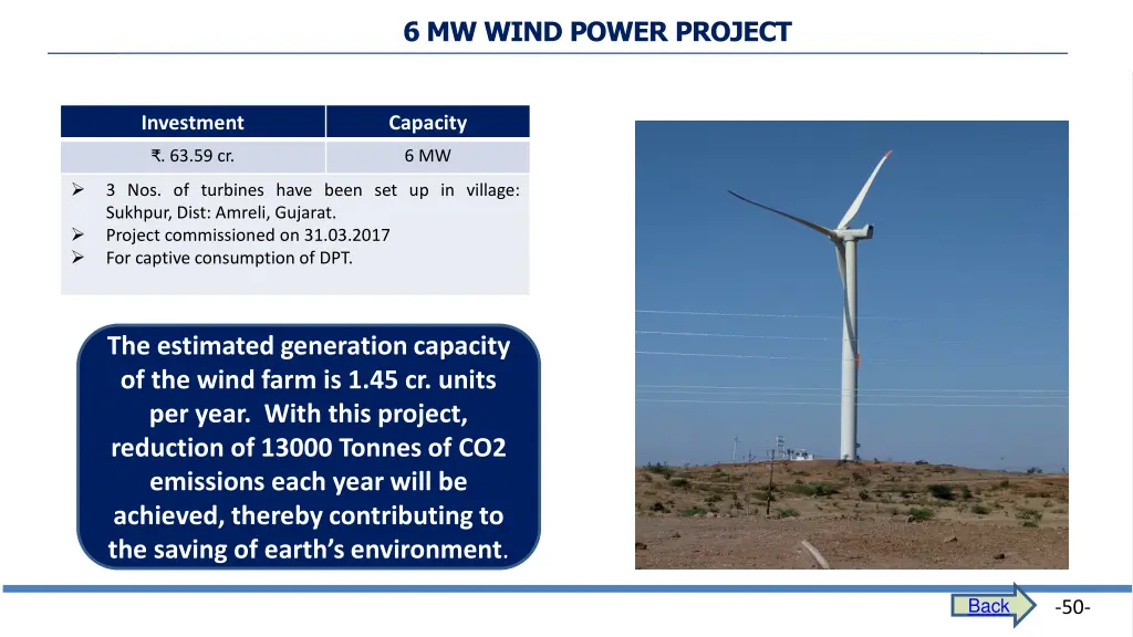 6 mw wind power project