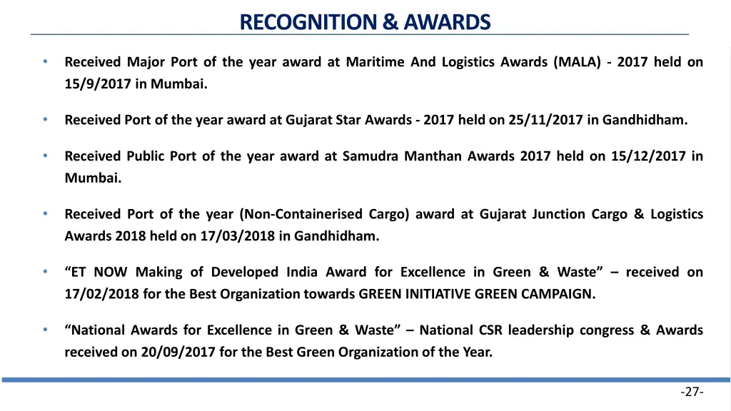 recognition awards