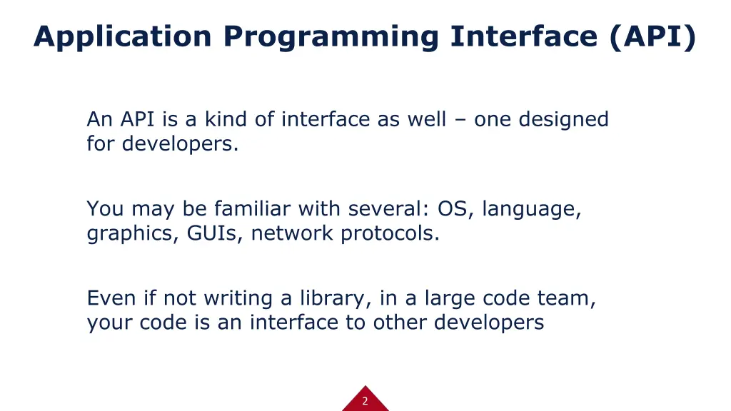 application programming interface api