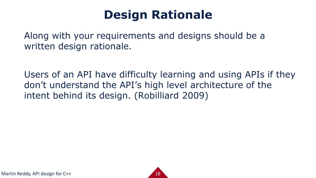 design rationale